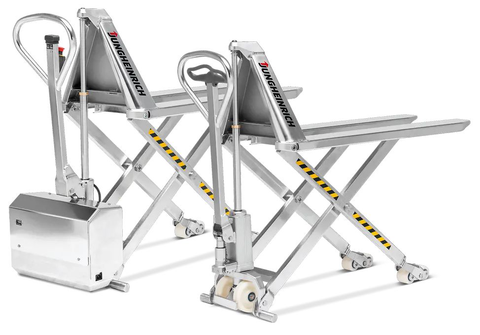 Jungheinrich-AMX I15/I15p/I15e/I15ep I Scheren-Handgabelhubwagen in Edelstahlausf�hrung 1,5t