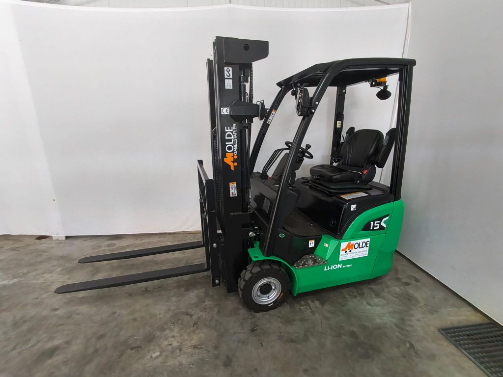 Hangcha-CPD15 CX Pro-Elektro 3 Rad-Stapler-www.gabelstapler-molde.de