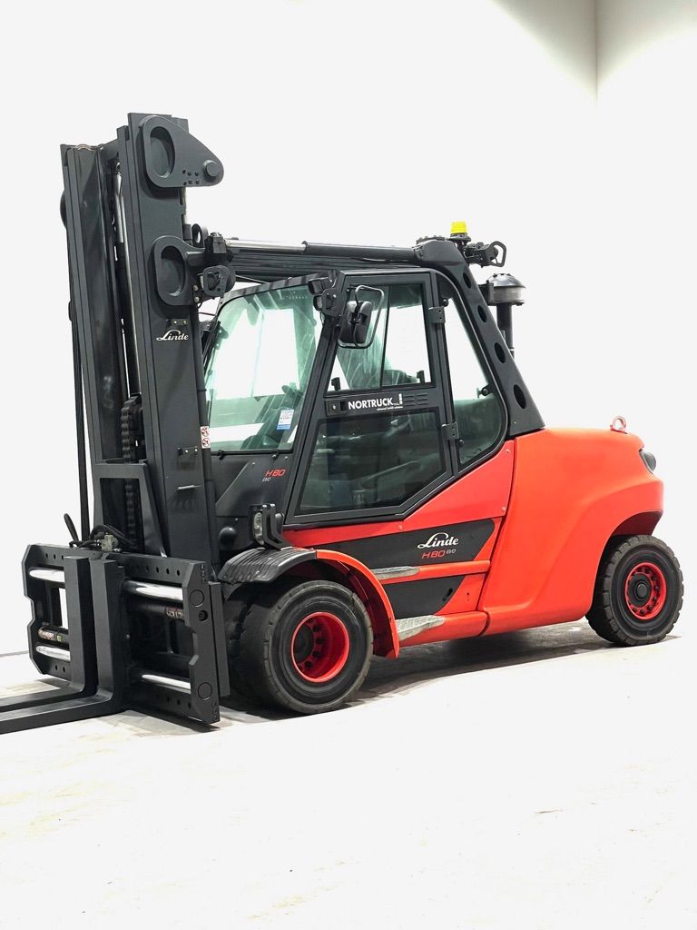 Linde H80D/1100-396-EVO - mit Kransen Dieselstapler www.nortruck.de