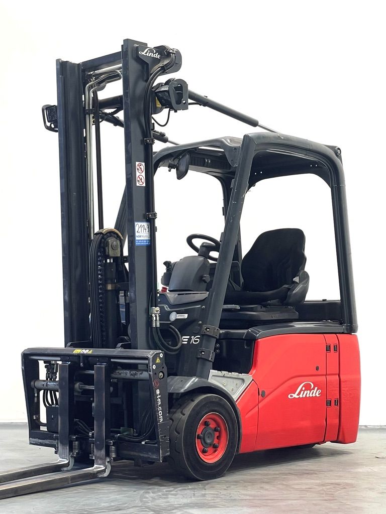 Linde E16-386 Elektro 3 Rad-Stapler www.nortruck.de