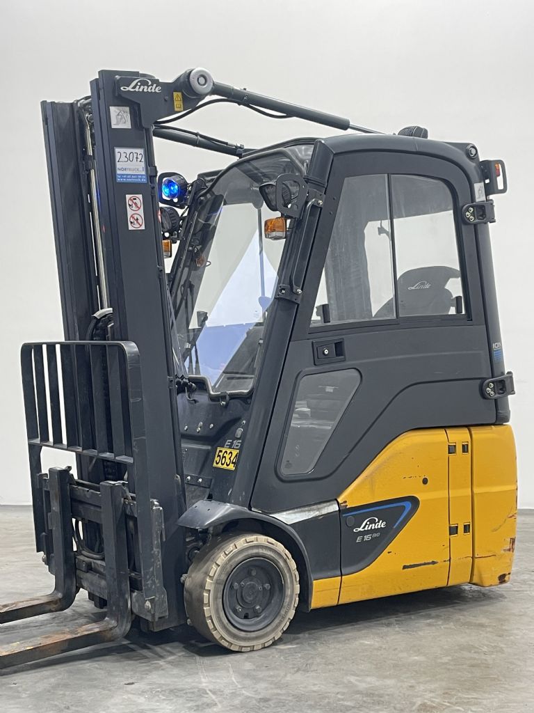 Linde E16C-02-386-Li-Ion Elektro 3 Rad-Stapler www.nortruck.de