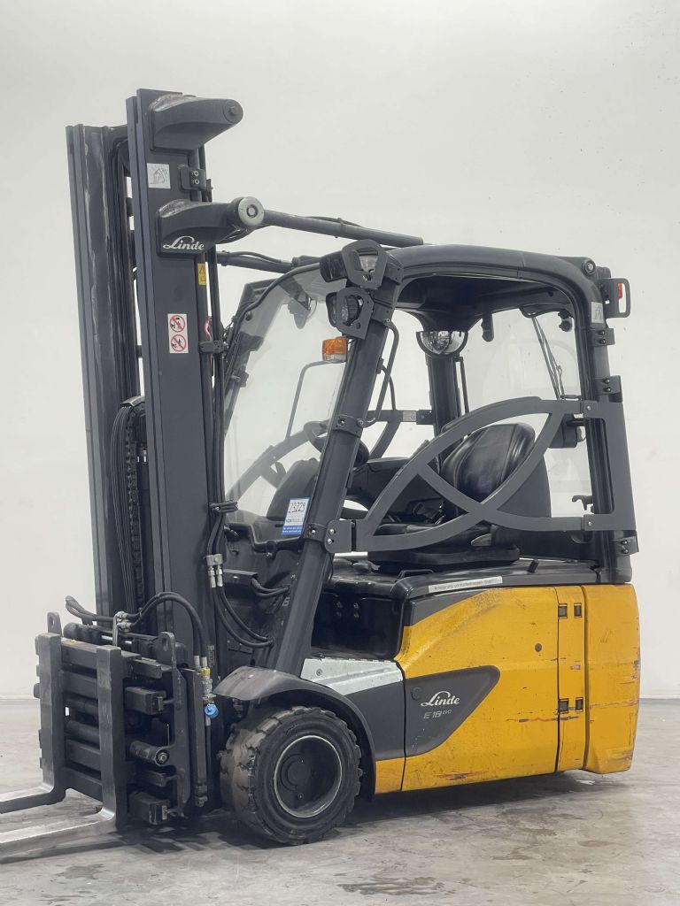 Linde E18-02-386 Elektro 3 Rad-Stapler www.nortruck.de