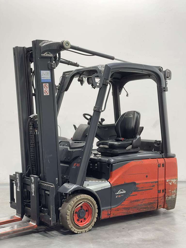 Linde E16L-02-386 Electric 3-wheel forklift www.nortruck.de