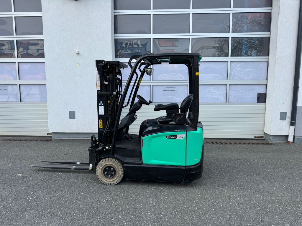 Mitsubishi FB16CN2T Electric 3-wheel forklift www.staplertechnik.at