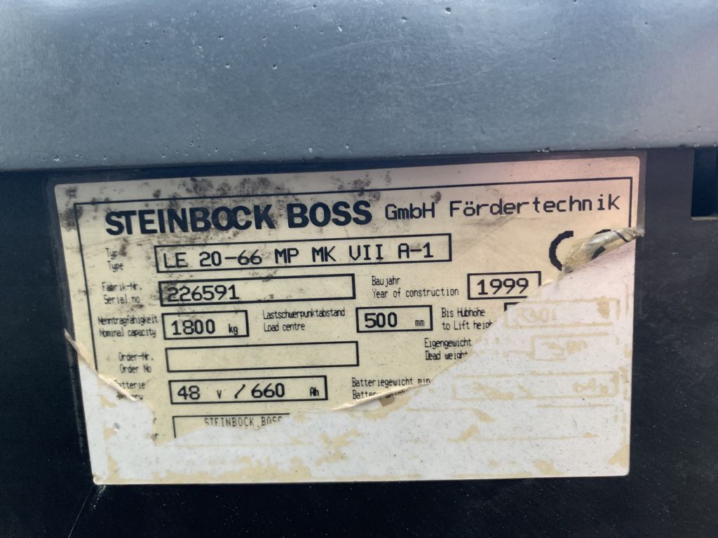 Steinbock Boss-LE20-66-Elektro 3 Rad-Stapler-www.staplertechnik.at
