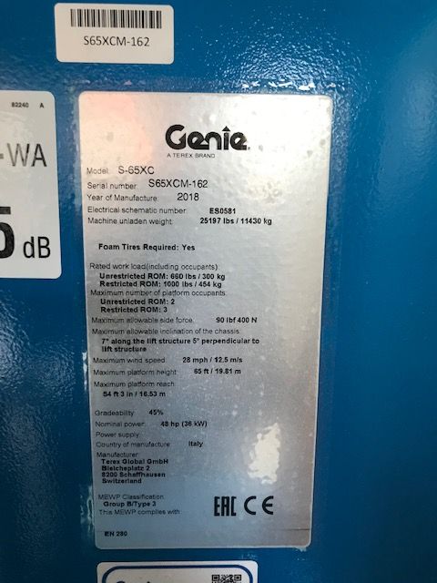 Genie-S 65 XC-Teleskoparbeitsbhne-www.staplertechnik.at