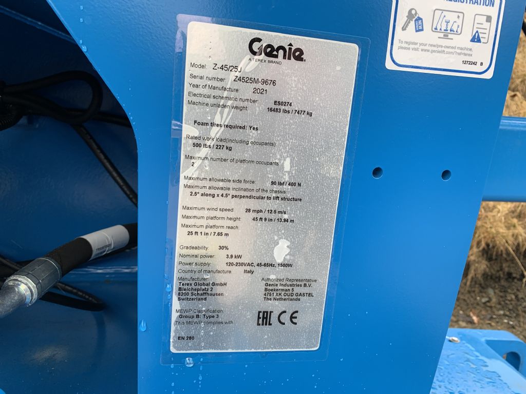 Genie-Z45/25J DC-Gelenkteleskopbhne-www.staplertechnik.at