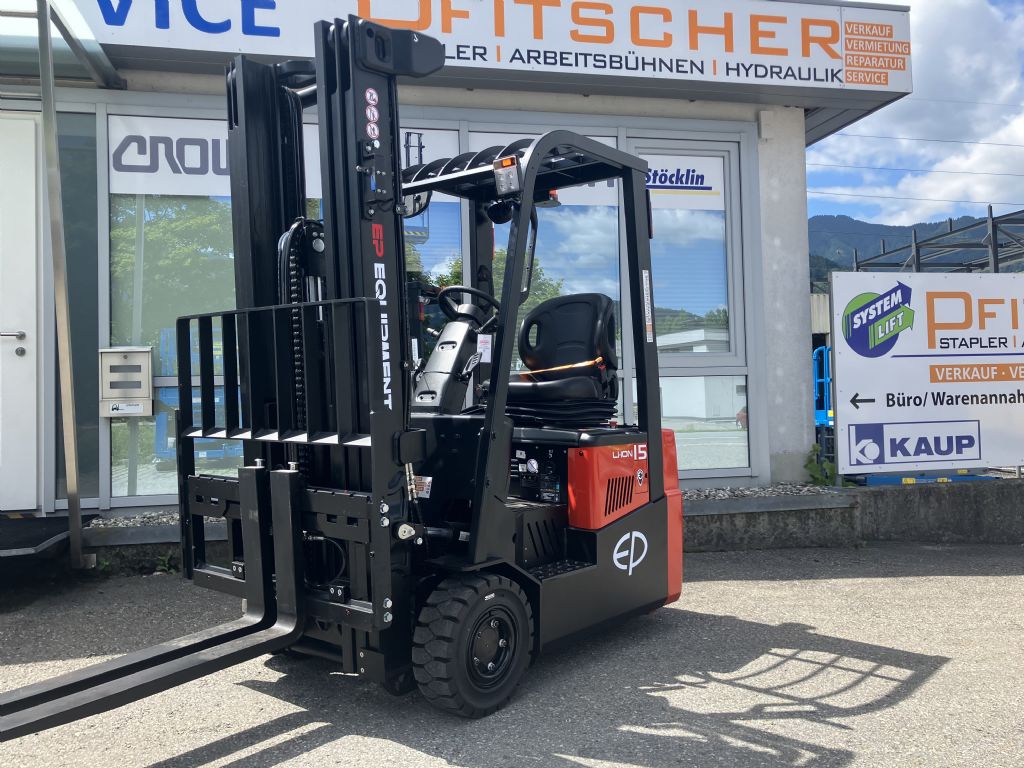 EP CPD15TVL Electric 3-wheel forklift www.staplertechnik.at