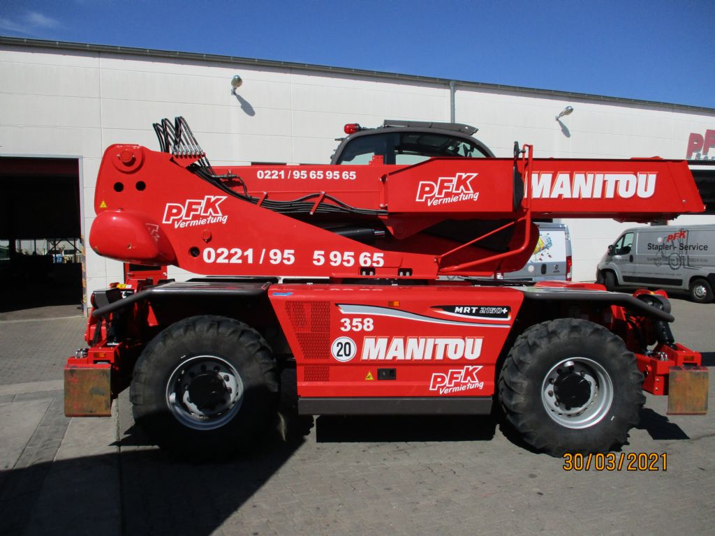 Manitou MRT2150 + Privilege ST4 S2 Teleskopstapler drehbar www.pfk.de