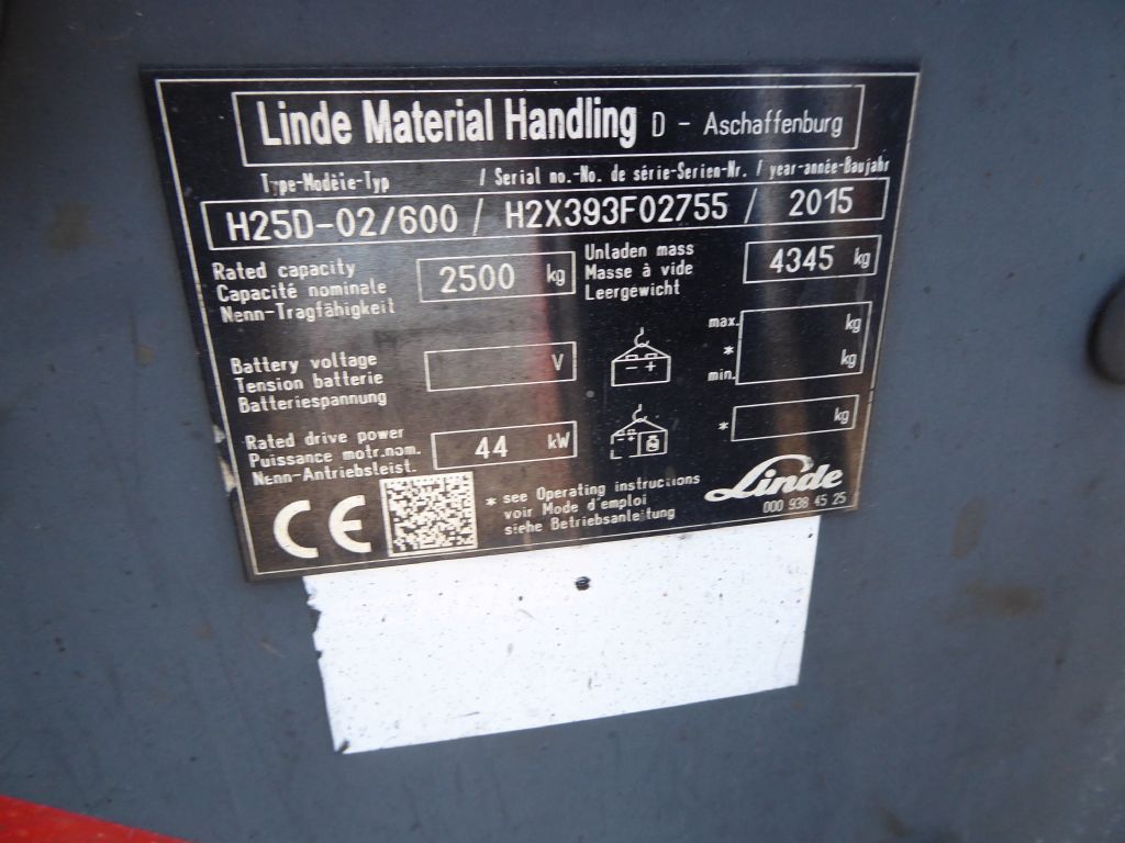 Linde H25D-02/600 Dieselstapler www.zeidlerstapler.at
