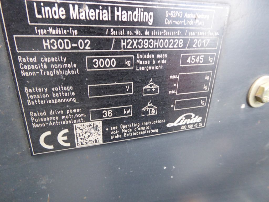 Linde H30D-02 Dieselstapler www.zeidlerstapler.at