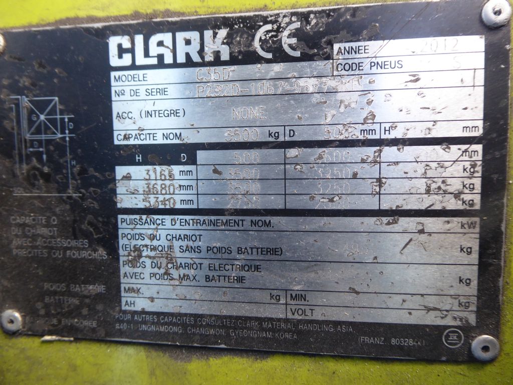 Clark C35D Dieselstapler www.zeidlerstapler.at