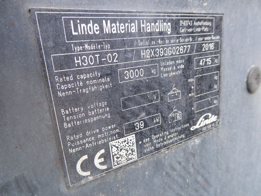 Linde H30T-02 Treibgasstapler www.zeidlerstapler.at