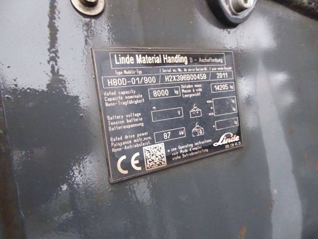 Linde H80D-01/900 Dieselstapler www.zeidlerstapler.at