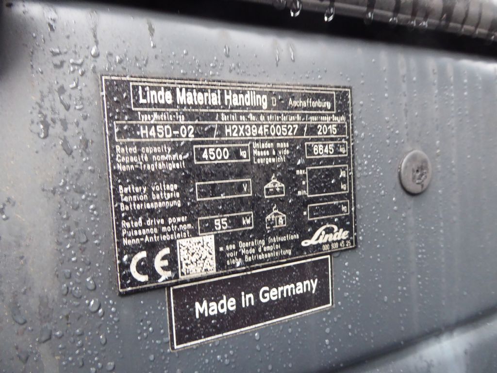 Linde H45D-02 Dieselstapler www.zeidlerstapler.at