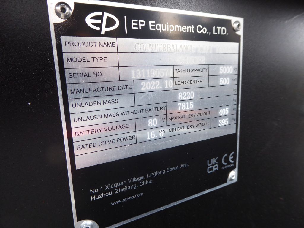 EP EP Equipment CPD50F8 Elektro 4 Rad-Stapler www.zeidlerstapler.at