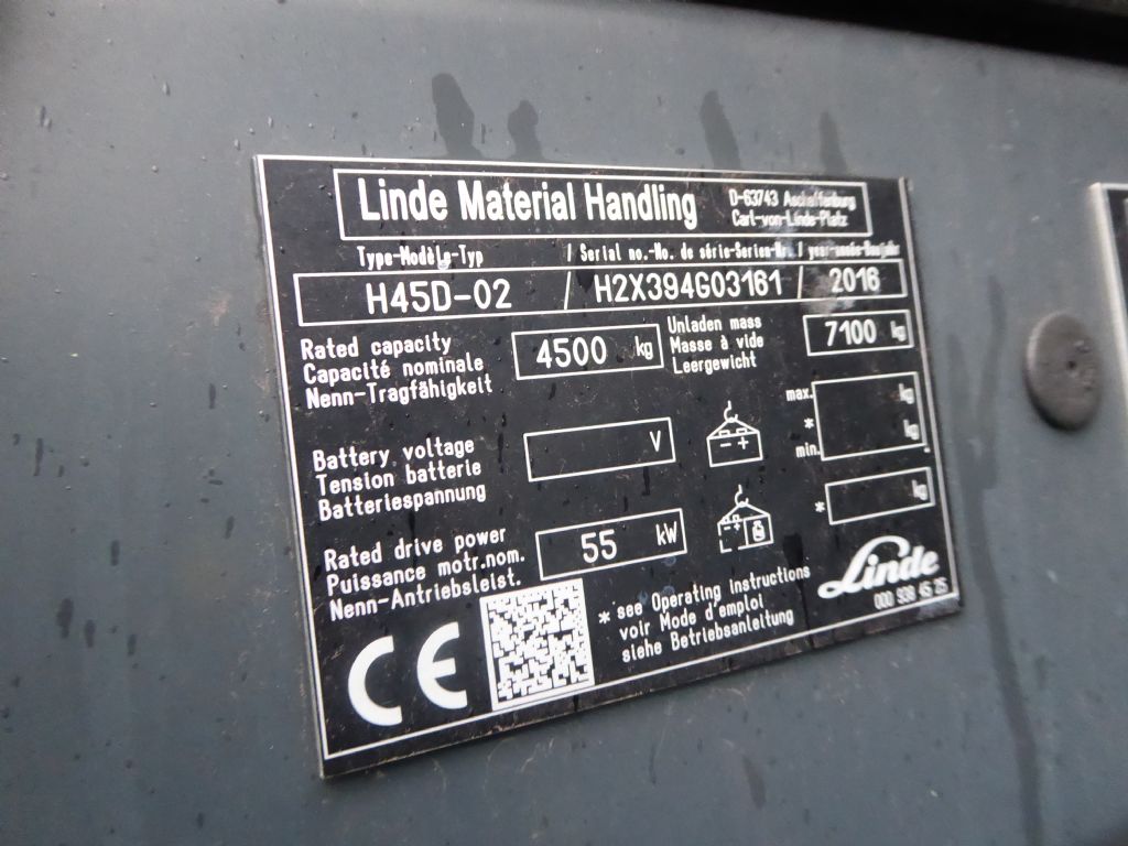 Linde H45D-02 Dieselstapler www.zeidlerstapler.at