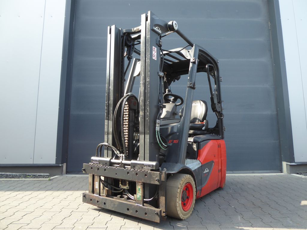 Linde E16C-02 Elektro 3 Rad-Stapler www.sks-stapler.at
