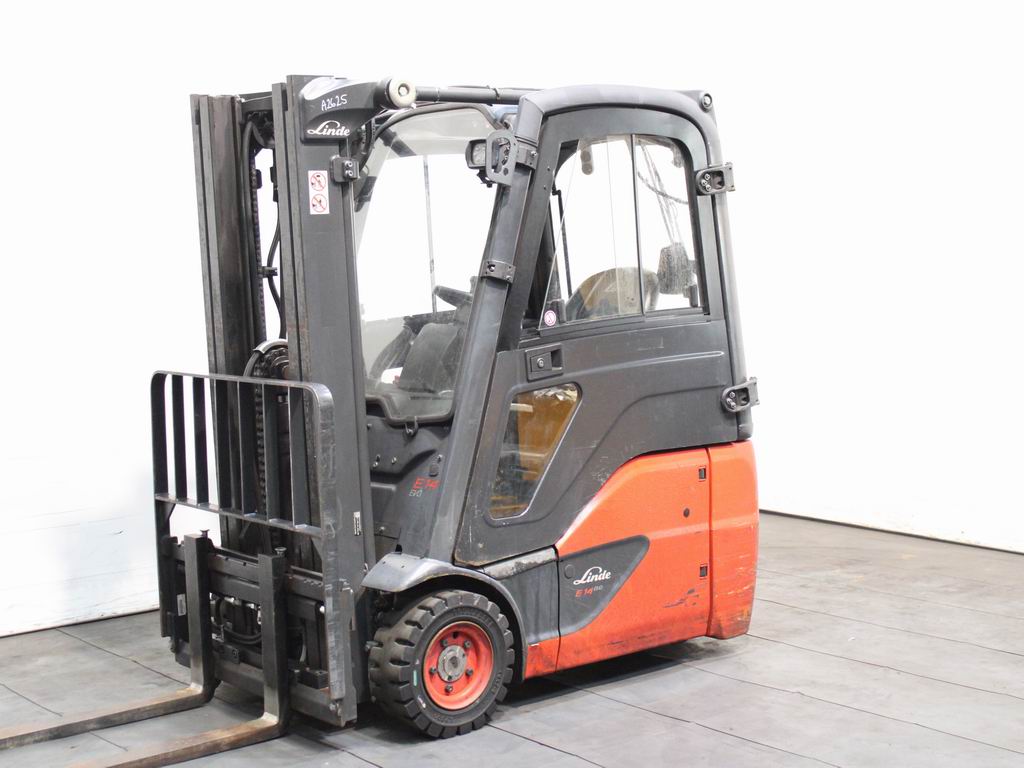 Linde E 14-02  386 Электро 3 колесный Погрузчики www.richter-gabelstapler.de