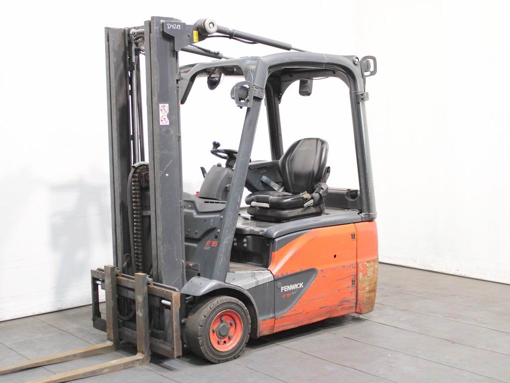 Linde E 16-02  386 Электро 3 колесный Погрузчики www.richter-gabelstapler.de