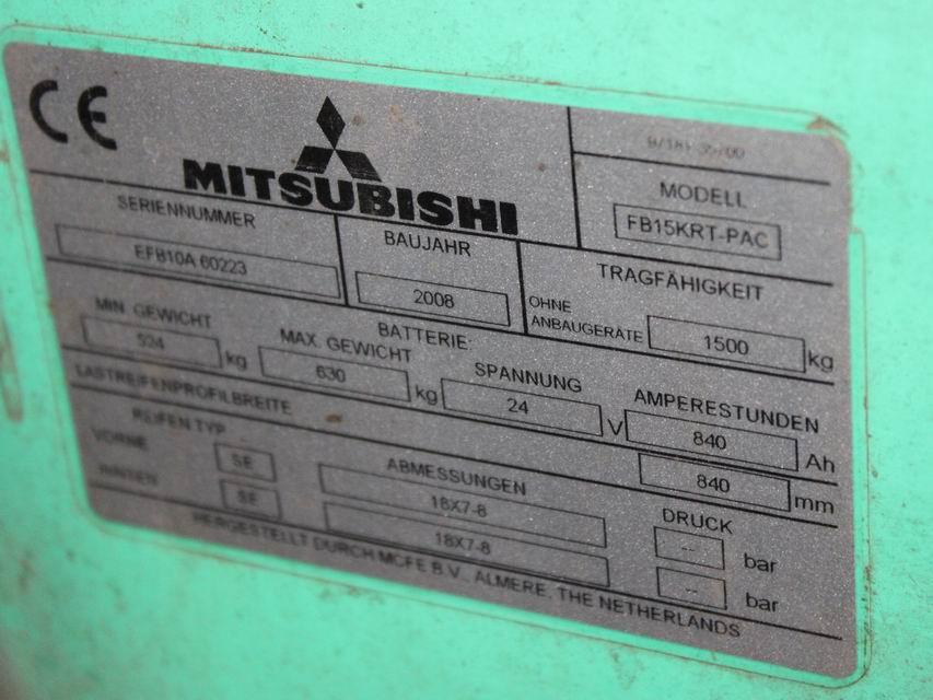 Mitsubishi FB 15 KRT-PAC Elektro 3 Rad-Stapler www.richter-gabelstapler.de