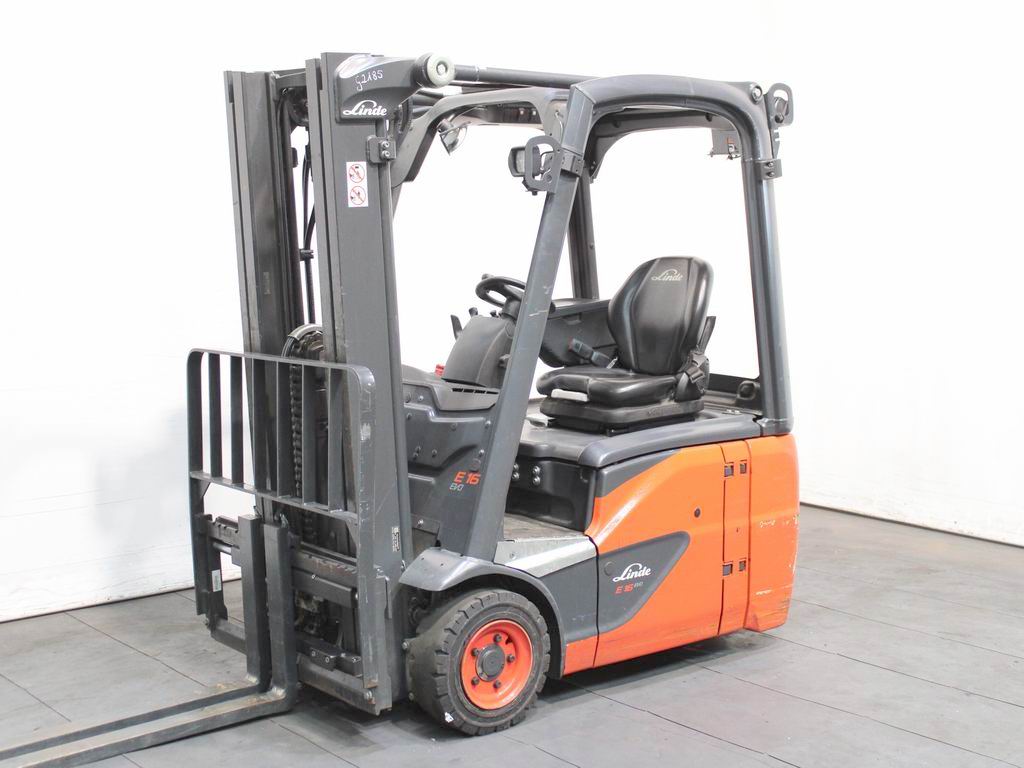 Linde E 16 C-02  386 Electric 3-wheel forklift www.richter-gabelstapler.de