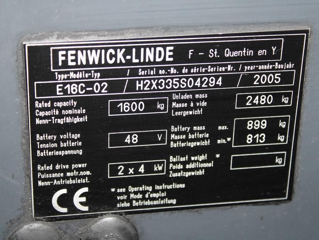 Linde E 16 C-02  335 Elektro 3 Rad-Stapler www.richter-gabelstapler.de