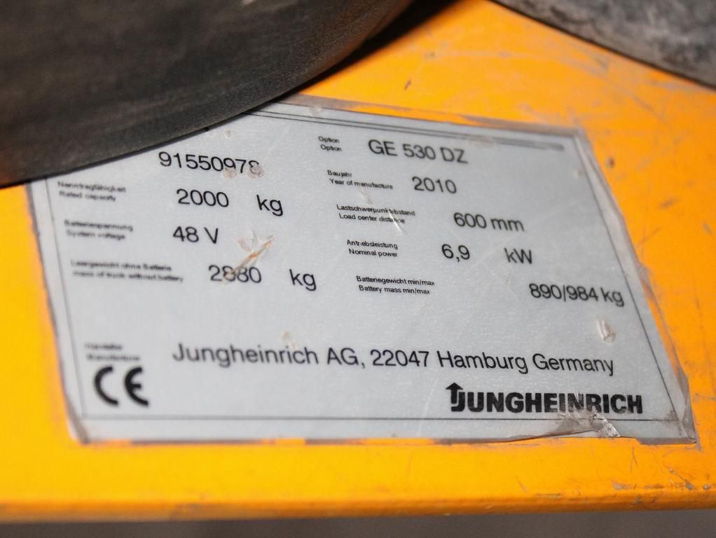 Jungheinrich ETV-C 20  GE-530 DZ Schubmaststapler www.richter-gabelstapler.de