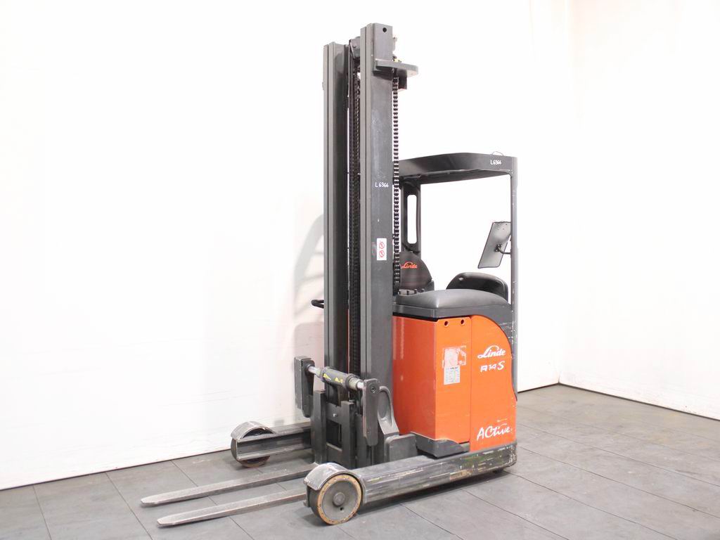 Linde R 14 S-12  115 Schubmaststapler www.richter-gabelstapler.de