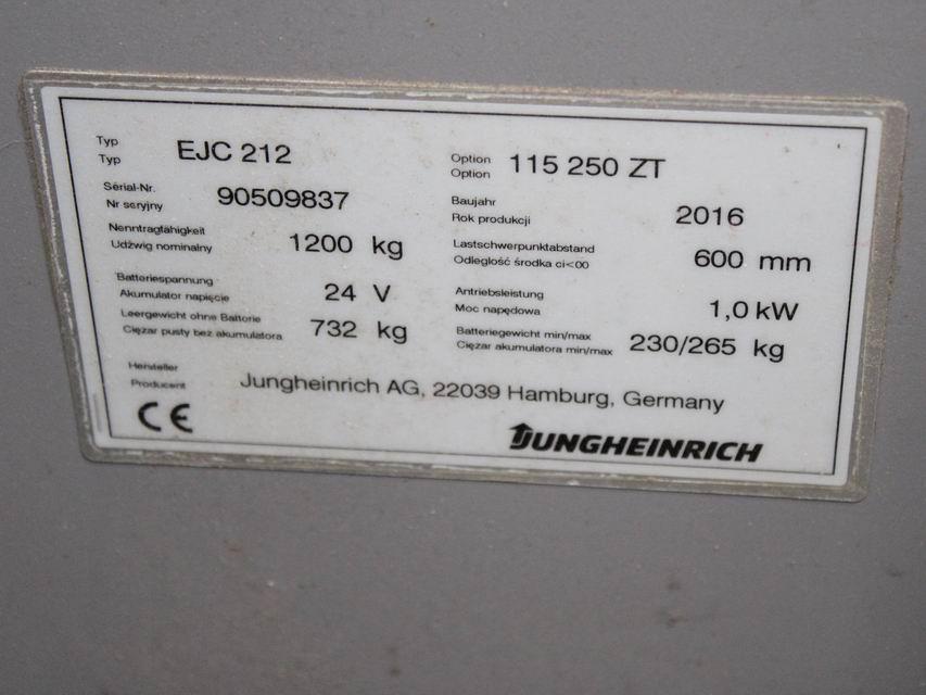 Jungheinrich EJC 212  115-57 250ZT Hochhubwagen www.richter-gabelstapler.de