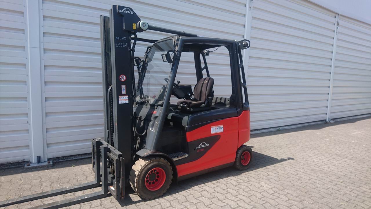 Linde E 30 HL-01/600  387 Elektro 4 Rad-Stapler www.richter-gabelstapler.de