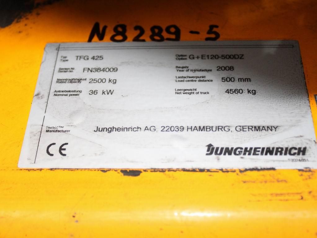 Jungheinrich TFG 425  GE120-500DZ Treibgasstapler www.richter-gabelstapler.de