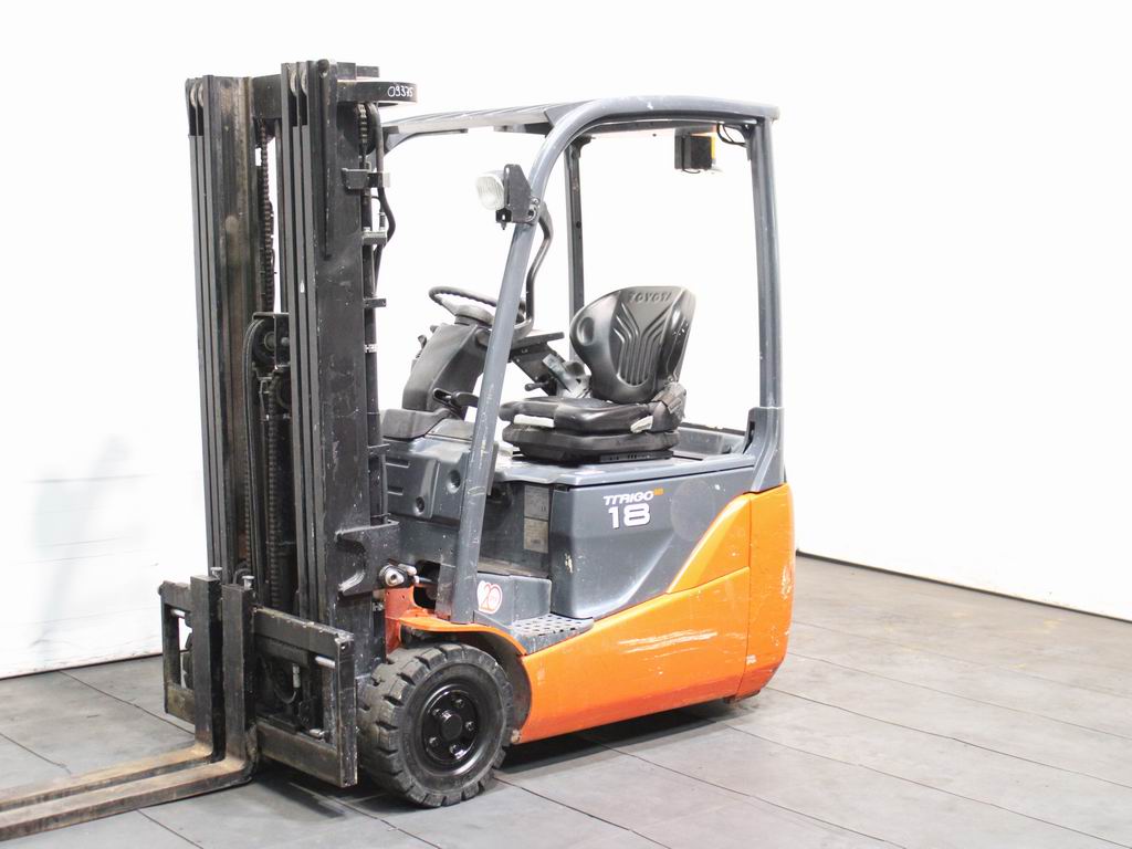 Toyota 8 FBEK 18 T El�ctrica de 3 ruedas www.richter-gabelstapler.de