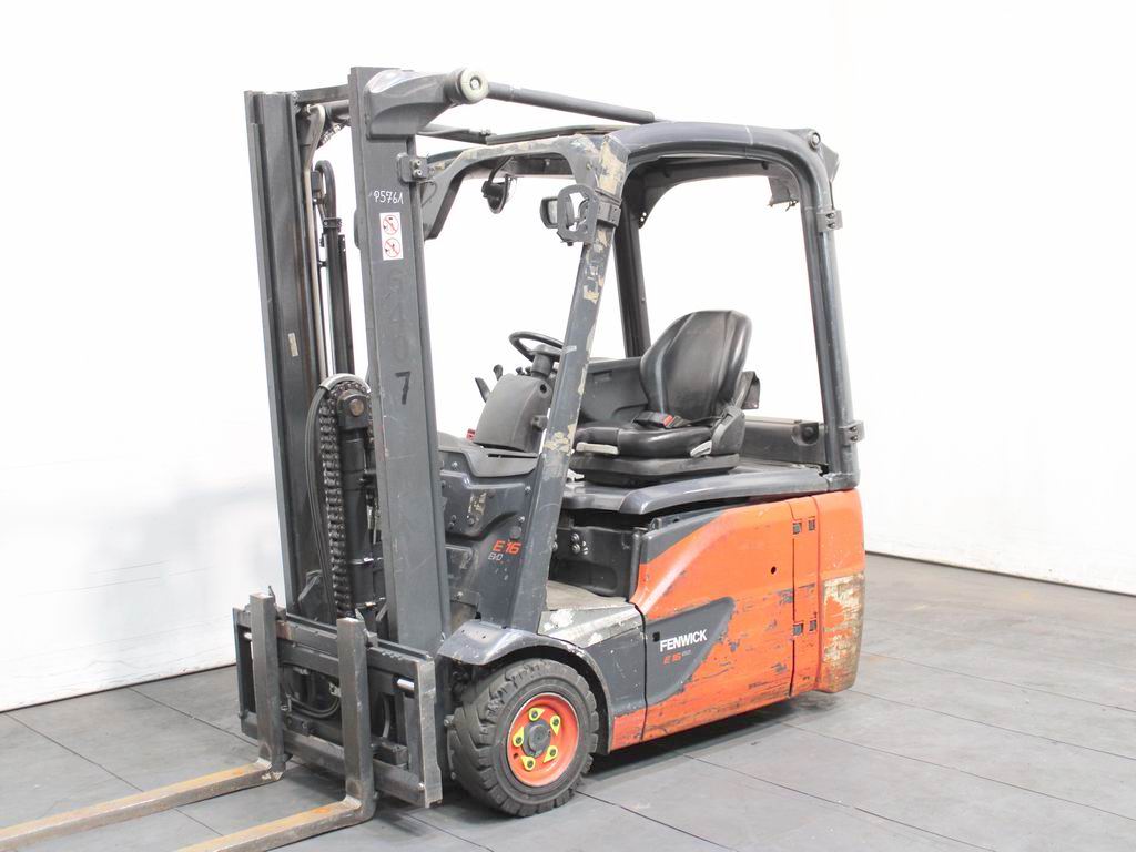 Linde E 16-02  386 Electric 3-wheel forklift www.richter-gabelstapler.de