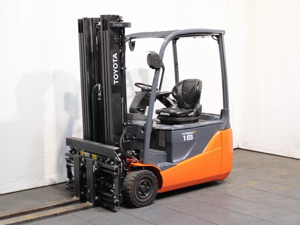 Toyota 8 FBE 18 T Elektro 3 Rad-Stapler www.richter-gabelstapler.de
