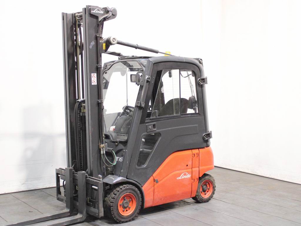 Linde E 16 P-01  386 Elektro 4 Rad-Stapler www.richter-gabelstapler.de