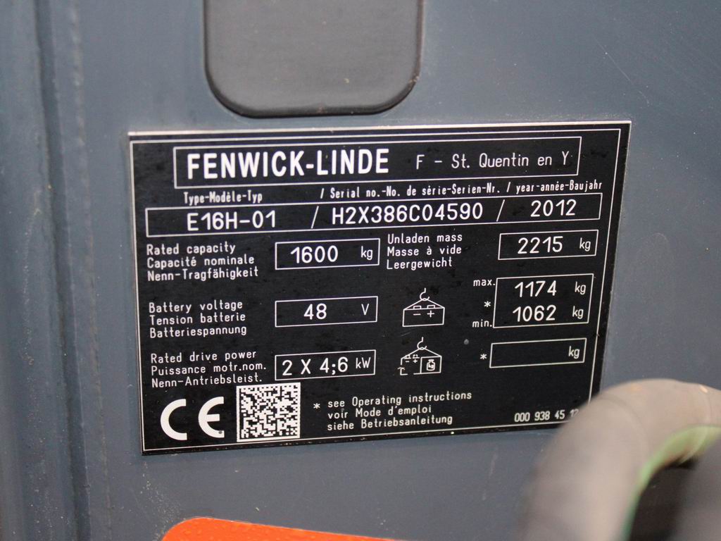 Linde E 16 H-01 386 Elektro 3 Rad-Stapler www.richter-gabelstapler.de Linde E 16 H-01 386 Elektro 3 Rad-Stapler www.richter-gabelstapler.de