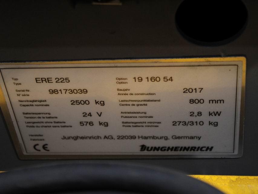 Jungheinrich ERE 225  160-54 FP LI-ION Niederhubwagen www.richter-gabelstapler.de