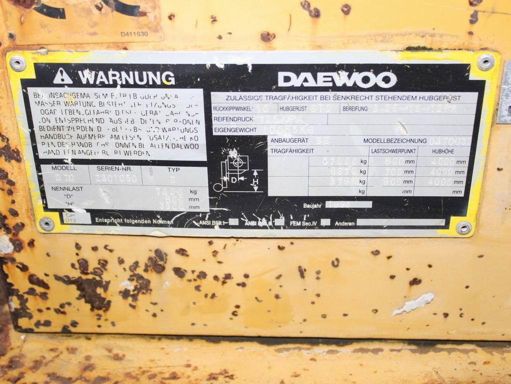 Daewoo D 70 Dieselstapler www.richter-gabelstapler.de