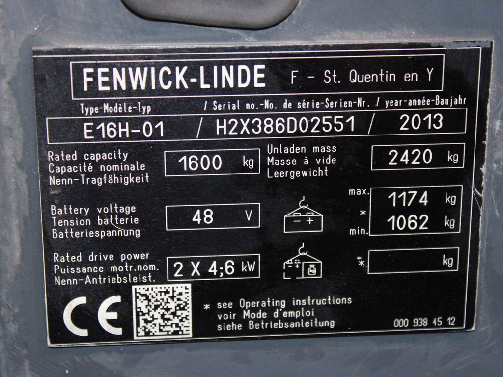Linde E 16 H-01 386 Elektro 3 Rad-Stapler www.richter-gabelstapler.de Linde E 16 H-01 386 Elektro 3 Rad-Stapler www.richter-gabelstapler.de