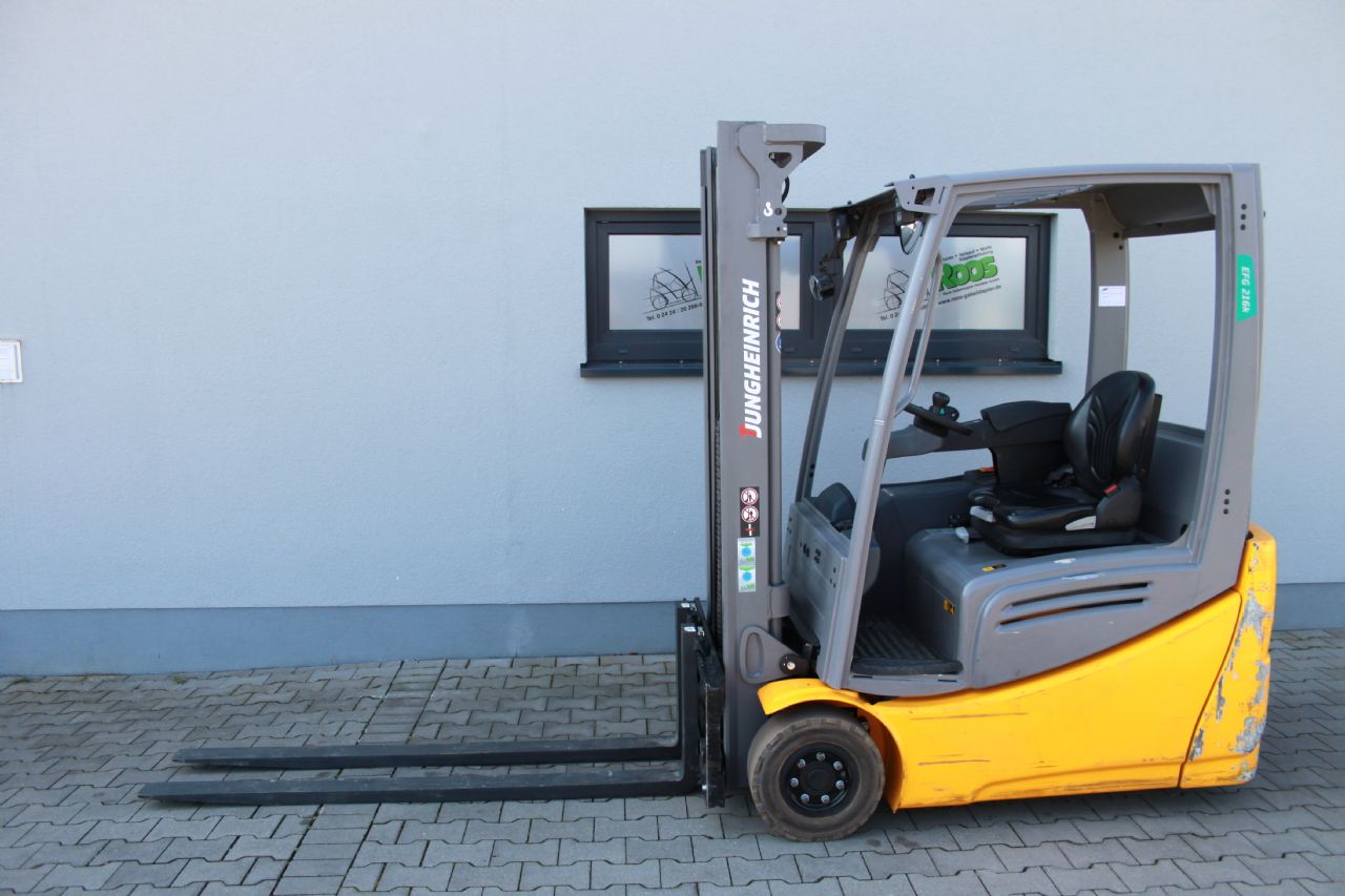 Jungheinrich EFG 216k GE100 330ZZ Elektro 3 Rad-Stapler www.roos-gabelstapler.de