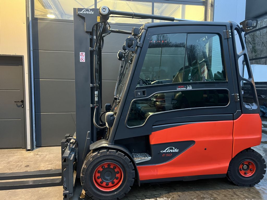 Linde E50HL-01/600 Triplex ZVG  Elektro 4 Rad-Stapler www.mr-staplerservice.de