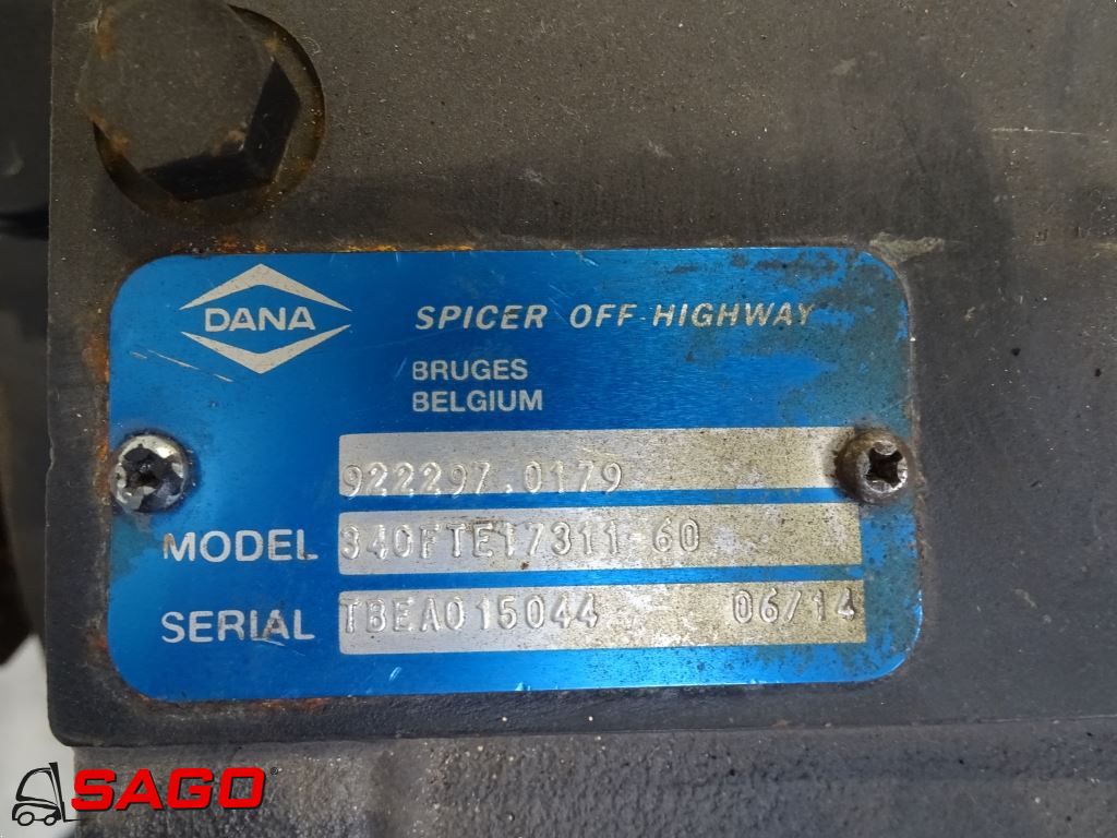 Dana-Kalmar 922297.0179 340FTE17311-60 TBEA015044-Getriebeteile-www.gabelstapler-hamburg.de