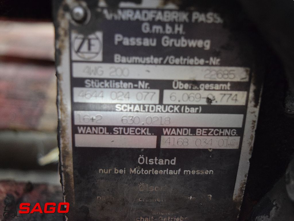 ZF-4WG200 22685 4644 024 077 4644024077 6.069-0.774 16+2 630.0218 4168 034 016 4168034016-Getriebeteile-www.gabelstapler-hamburg.de