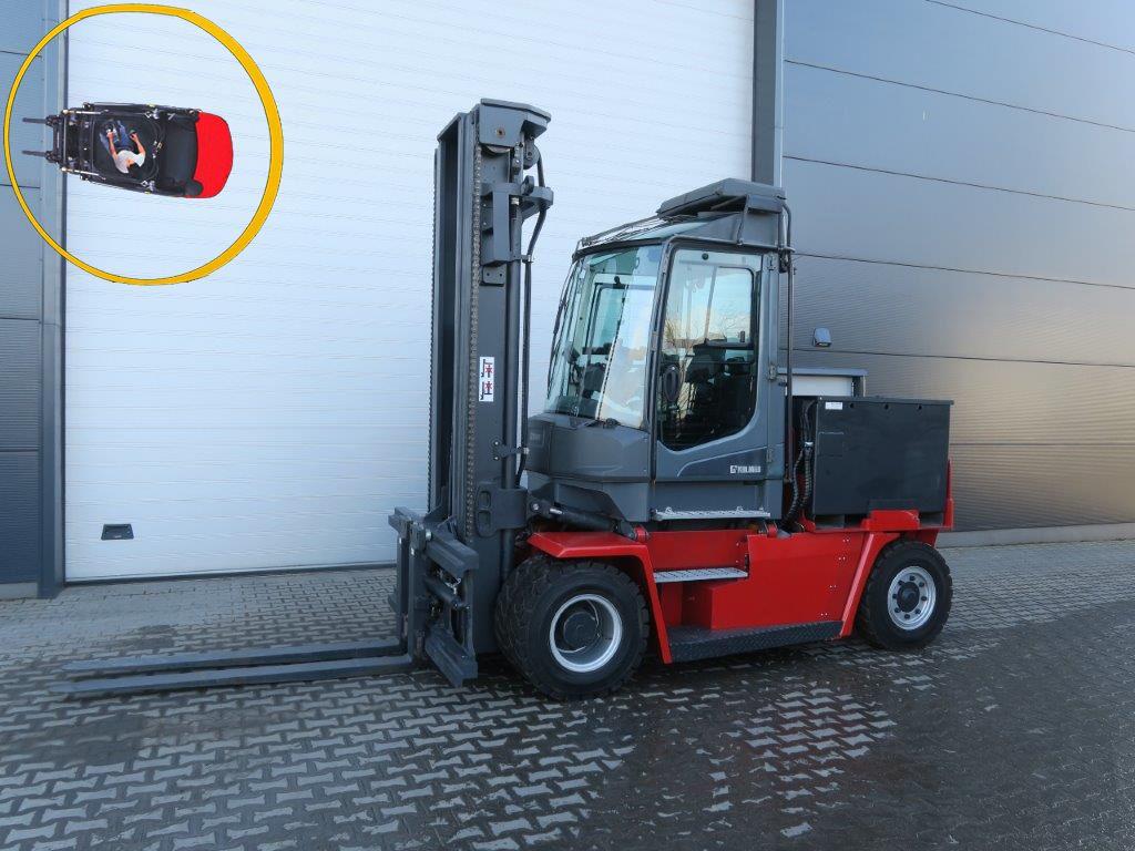 Kalmar ECG80-6 - TRIPLEX - Drehsitz Elektro 4 Rad-Stapler www.burgstaller.cc