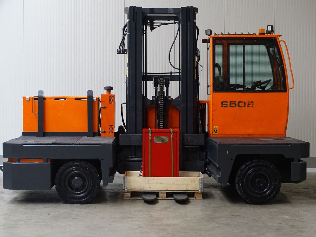 Hubtex-S50E - TRIPLEX- Gabeln 1600 mm-Elektro Seitenstapler-http://www.sago-online.com