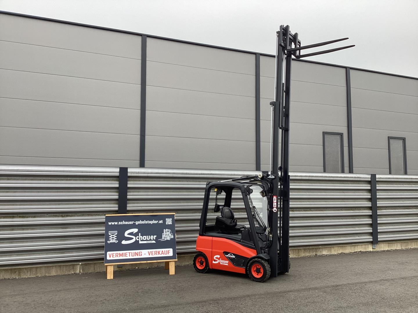 Linde E 16P Elektro 4 Rad-Stapler www.schauer-gabelstapler.at