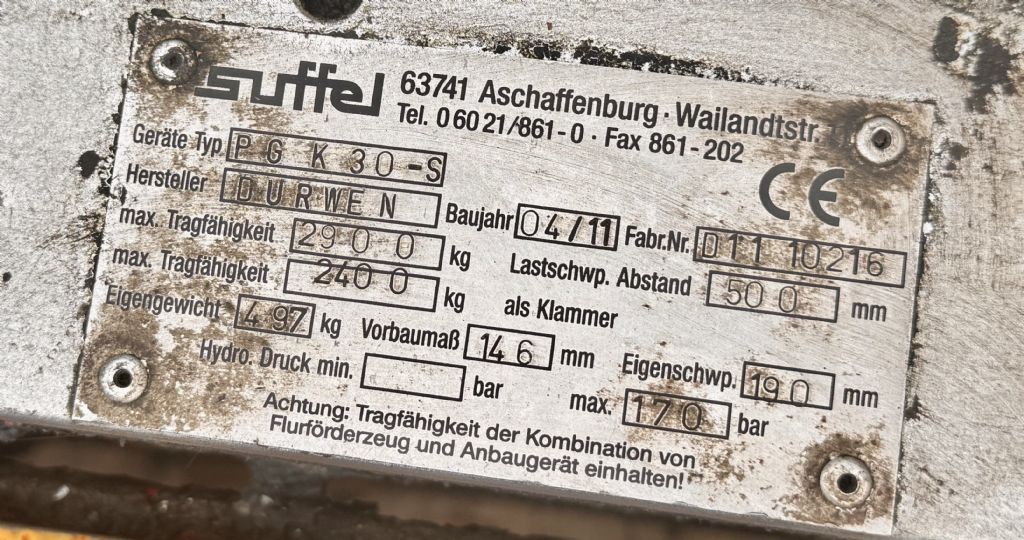 Durwen-PGK 30-S-Zinkenverstellgert-www.gabelstapler-schmidt.de