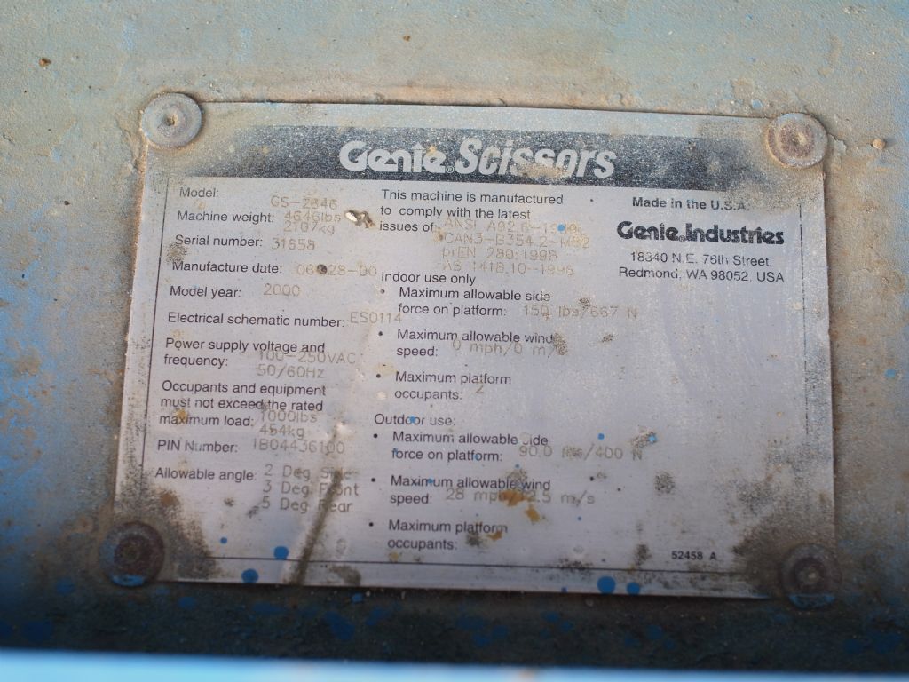 Genie-GS 2646-Scherenarbeitsbühne-www.gabelstapler-schmidt.de