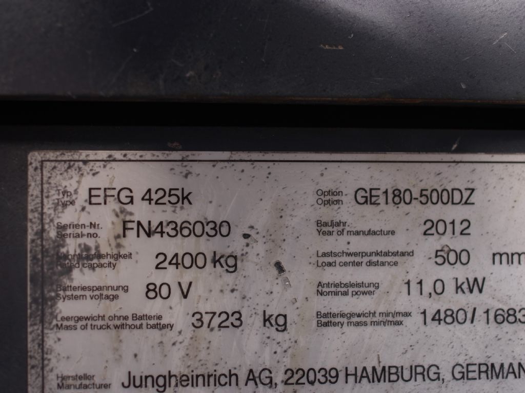 Jungheinrich-EFG 425K-Elektro 4 Rad-Stapler-www.gabelstapler-schmidt.de